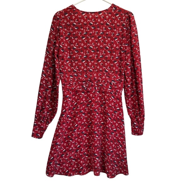 Veronica Bears Floral Red Long Sleeve Marion Dress. Size 4 - Picture 9 of 16